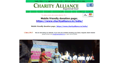 Desktop Screenshot of charityalliance.in