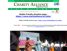 Tablet Screenshot of charityalliance.in